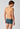 General view of a men model wearing SK parisianbluestripes selection cotton Trunks 2 pack