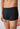 Close-up view of a men model wearing SK parisianbluestripes selection cotton Trunks 2 pack