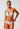 Front view of a women model wearing SK dune flowers cotton Padded triangle bra