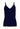 Front cutout view of SK cheeky navy microfibre Camisole remov. pads