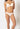 Front view of a women model wearing SK white cotton Bikini briefs 2 pack