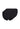 Back cutout view of SK black cotton Bikini briefs 3 pack