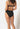 Back view of a women model wearing SK black cotton Bikini briefs 3 pack